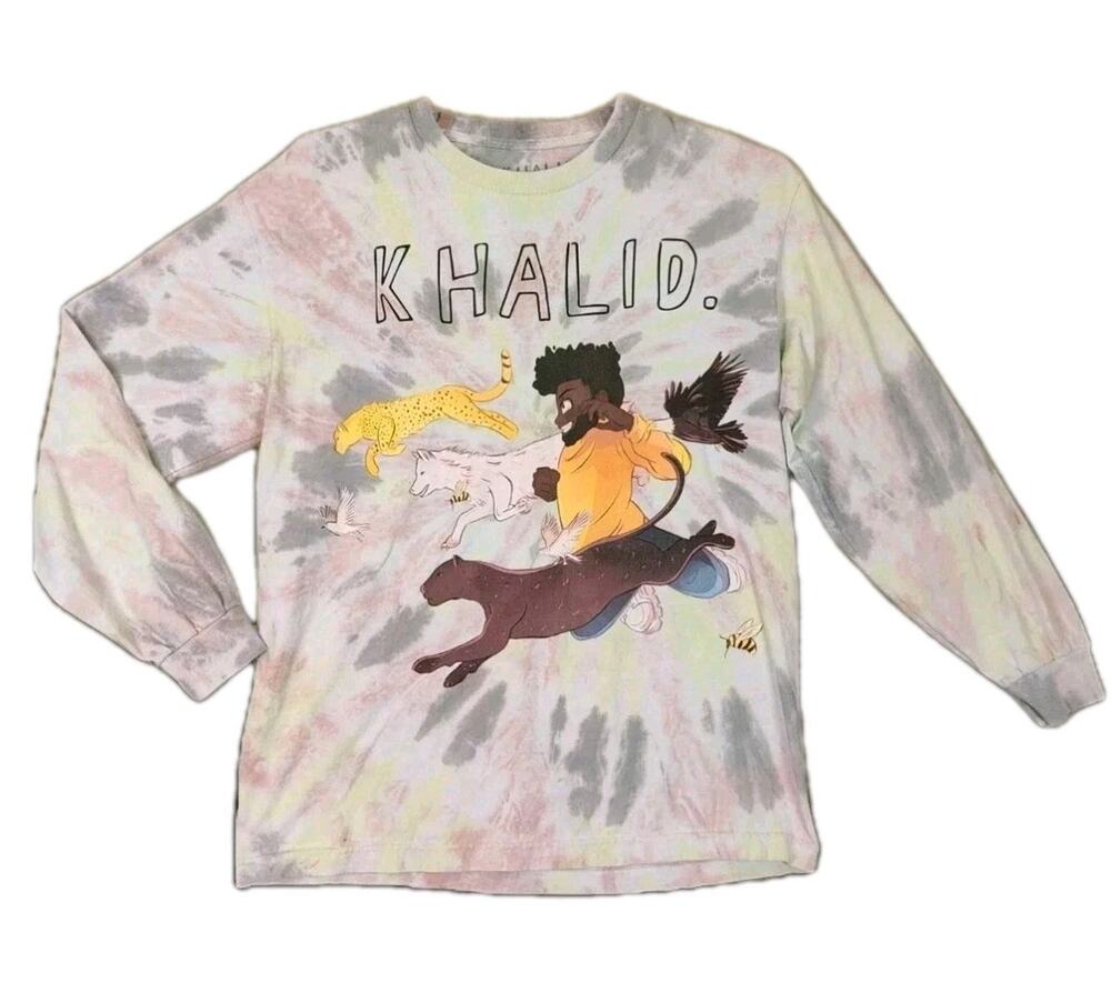 KHALID Shirt Mens Large Free Spirit World Tour Concert Rap Tee Band T Music EUC